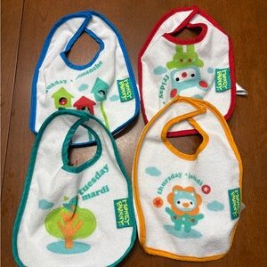 Funny Bunny Days of the Week Baby Bib Set